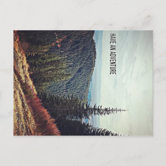 Abenteuer machen postkarte (Vorderseite)