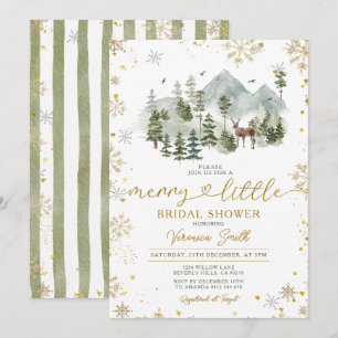 Abenteuer Merry Little Christmas Brautparty Einladung