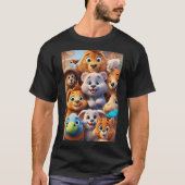 Abenteuer mit Adorable Animals" T-Shirt (Vorderseite)