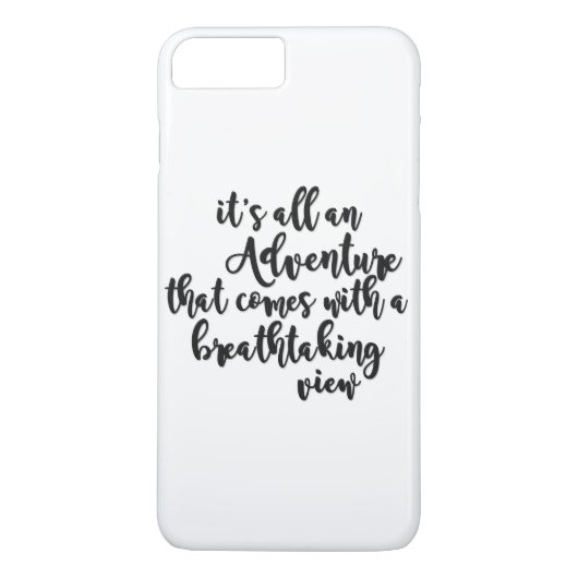 Abenteuer mit atemberaubender Aussicht Schwarz-wei Case-Mate iPhone Hülle (Rückseite)