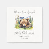 Abenteuer mit der Bärenpuppe erwartet die Babydusc Serviette (Vorderseite)