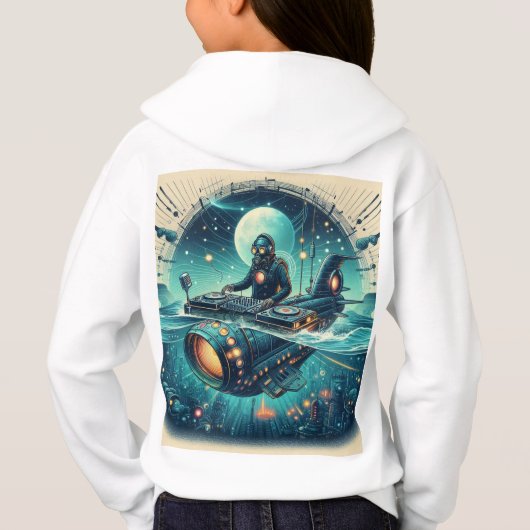 Abenteuer mit DJ Piloten ein Steampunk U-Boot! Hoodie (Rückseite)