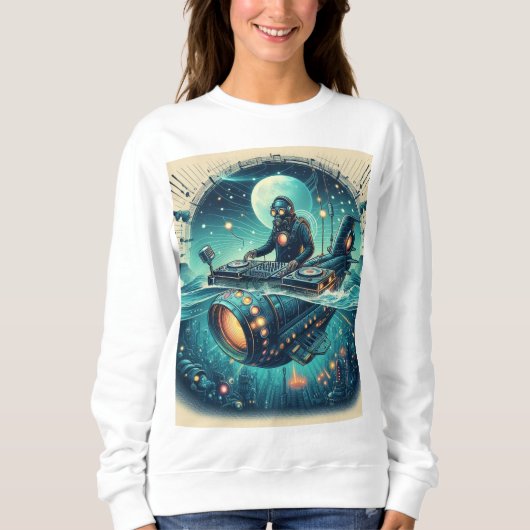 Abenteuer mit DJ Piloten ein Steampunk U-Boot! Sweatshirt (Vorderseite)