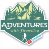 Abenteuer mit Firewilley Vinyl Aufkleber (Vorderseite)