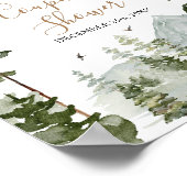 Abenteuer mit Kiefernbaum erwartet Paar-Dusch-Will Poster (Ecke)