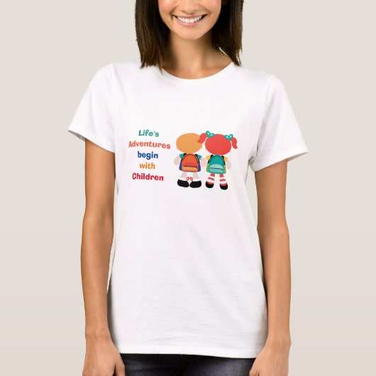 Abenteuer mit Kindern T-Shirt (Vorderseite)