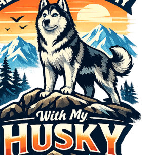Abenteuer mit meinem Husky-Hundefreund-Design Tri-Blend Shirt