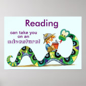 Abenteuer mit Reading Literatur Poster (Vorne)