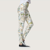 Abenteuer mit Vintage-Flugpost (1) Leggings (Rechts)