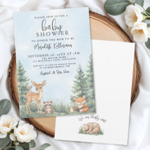 Abenteuer mit Waldtieren - Baby Shower