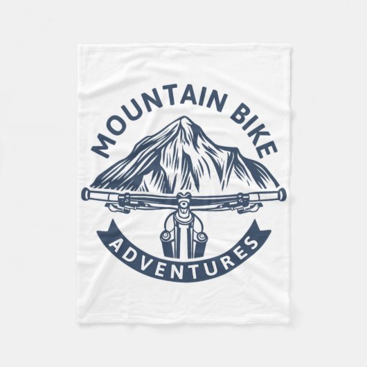 Abenteuer - Mountainbiken Fleecedecke (Vorderseite)