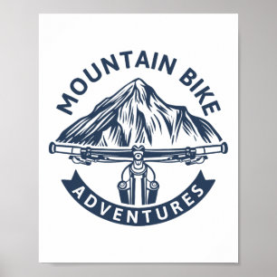 Abenteuer - Mountainbiken Poster