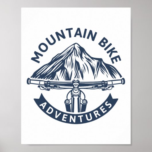 Abenteuer - Mountainbiken Poster (Vorne)