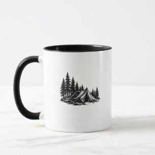 Abenteuer Natur Camping Berge Tasse