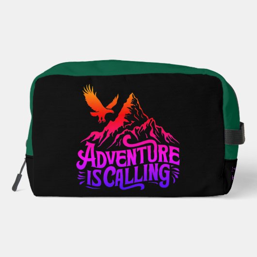 Abenteuer nennt Design Waschbeutel (Rückseite)