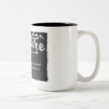 Abenteuer nennt Tasse