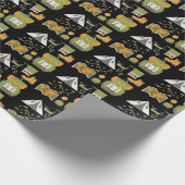 Abenteuer Outdoor Muster Geschenkpapier (Ecke)