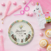 Abenteuer-PapierTeller-Reise-Weltkarte Dusche Pappteller (Party)