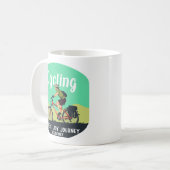 Abenteuer-Radfahrer "Joy Journey"  Kaffeetasse (Vorderseite Links)
