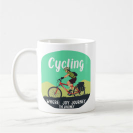 Abenteuer-Radfahrer "Joy Journey"  Kaffeetasse
