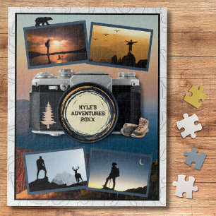 Abenteuer-Reise-Andenken-Foto-Collage Puzzle