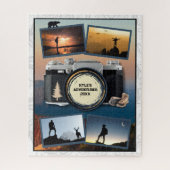 Abenteuer-Reise-Andenken-Foto-Collage Puzzle (Vertikal)