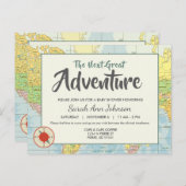 Abenteuer | Reise- | Einladungspostkarte Postkarte (Vorne/Hinten)