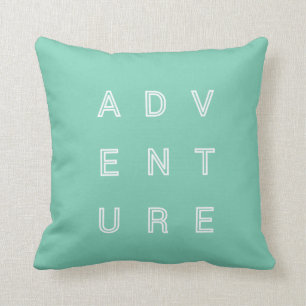 Abenteuer-Reise-Kissen-moderne Typografie Kissen