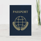 Abenteuer | Reise- | Pass Dankeskarte (Vorderseite)