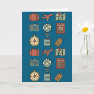 Abenteuer Reise Vintage Wanderlust Nostalgisch Karte