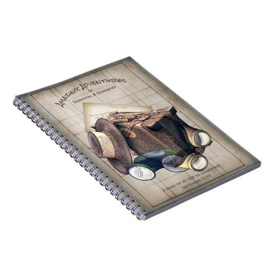 Abenteuer-Reise-Zeitschrift Notizblock (Rechte Seite)