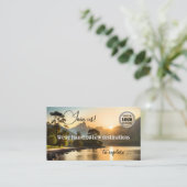 Abenteuer-Reiseagent Moderne QR-Code Visitenkarte (Stehend Vorderseite)