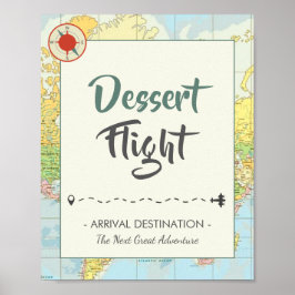 Abenteuer | Reisen | Dessert Sign Poster