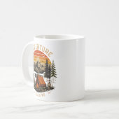 Abenteuer ruft Camping-Tasse Kaffeetasse (Vorderseite Links)