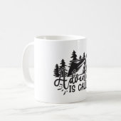 Abenteuer ruft kaffeetasse (Vorderseite Links)