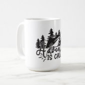 Abenteuer ruft kaffeetasse (Vorderseite Links)