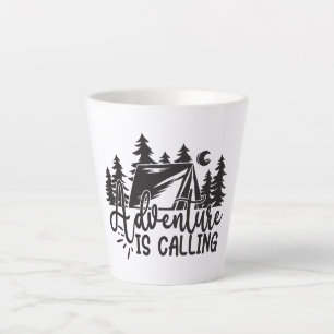 Abenteuer ruft milchtasse