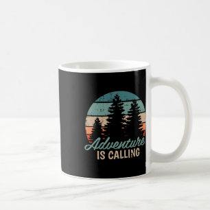 Abenteuer ruft Reise Bergwandern Wanderer Kaffeetasse
