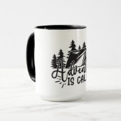 Abenteuer ruft tasse (Vorderseite Links)