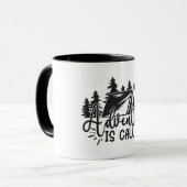 Abenteuer ruft tasse (Vorderseite Links)