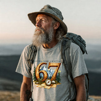 Abenteuer-Ruhestand 67 T-Shirt – Reisen & Outdoor Tri-Blend Shirt