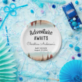 Abenteuer Rustic Forest Baby Dusche Pappteller (Party)