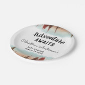 Abenteuer Rustic Forest Baby Dusche Pappteller (Schrägansicht)