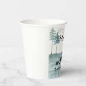 Abenteuer Rustikale Aquarellbären Kinderdusche Pappbecher (Rechts)