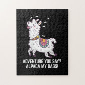 Abenteuer sagt ihr? Alpaca My Bags Puzzle (Vertikal)