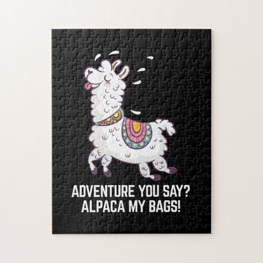 Abenteuer sagt ihr? Alpaca My Bags Puzzle (Vertikal)