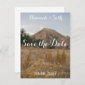 Abenteuer Save the Date Postkarte (Vorne/Hinten)