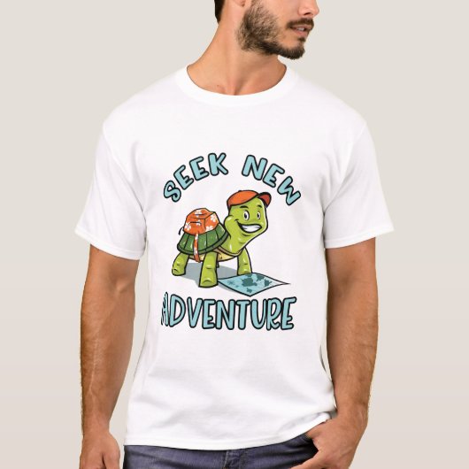 Abenteuer-Schildkröte T-Shirt (Vorderseite)