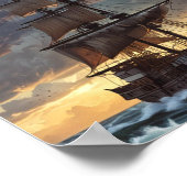 Abenteuer-Segel: Ein nautischer Jour Poster (Ecke)