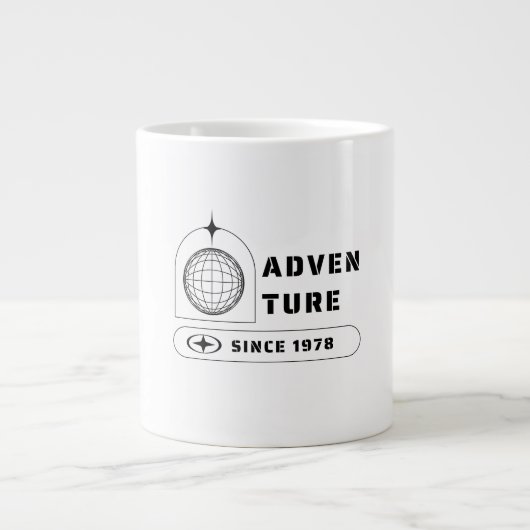 Abenteuer seit 1978 Jumbo-Tasse (Vorderseite)